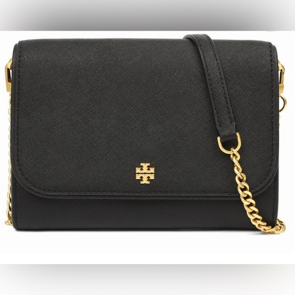Tory Burch Emerson Small Saffiano Leather Chain Wallet Crossbody Bag NWT - Picture 1 of 17